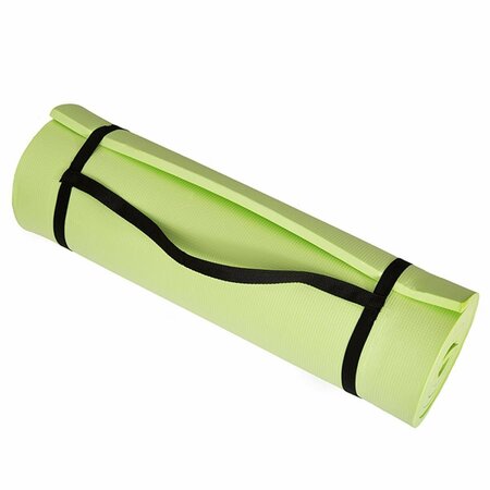 PEDIDO Non Slip Comfort Foam Durable Extra Thick Yoga Mat w/Carrying Strap - Green PE3242767
